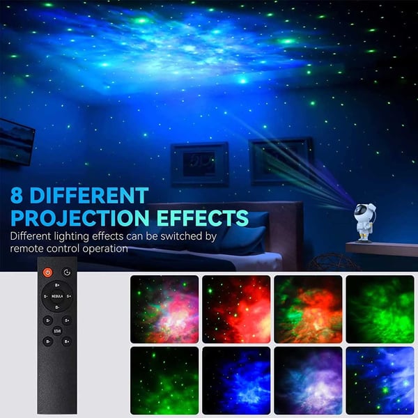 Galaxy Lampa – Nebula Stjärnprojektor med Fjärrkontroll