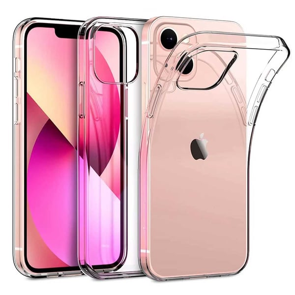 iPhone 14 Plus Tunt Genomskinligt Mobilskal Transparent