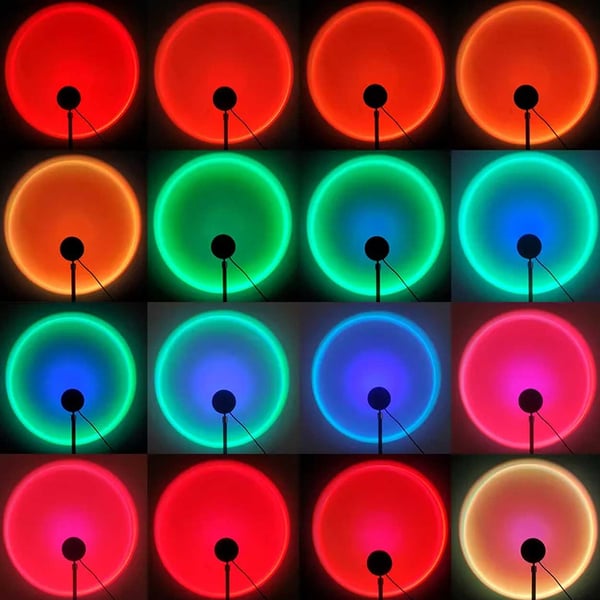 Sunset Lamp – Solnedgångslampa RGB Stämningsbelysning med Fjärrkontroll