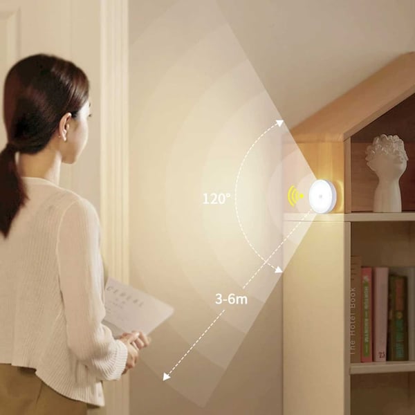 Trådløs lampe med bevægelsessensor - genopladelig LED