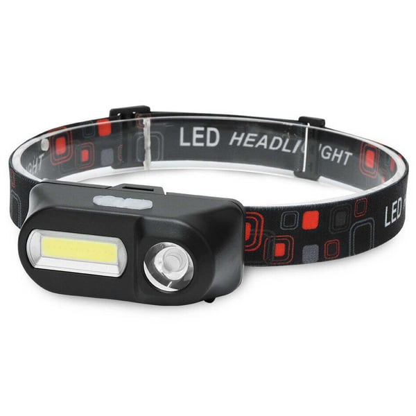 Dubbel LED Pannlampa COB XPE Löpning Camping