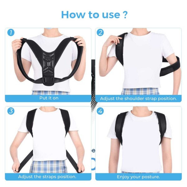 Post -Holding Vest - Ergonomisk ryglæn for bedre kropsholdning
