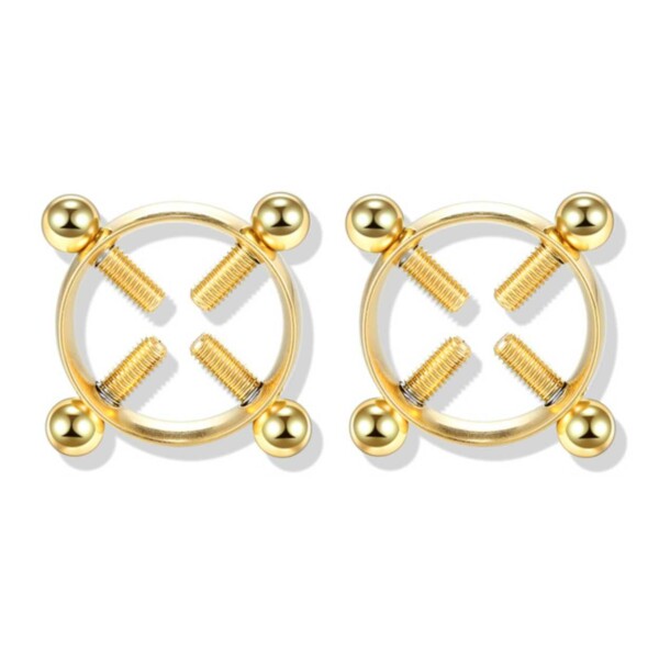 Falske brystpiercing uden huller brystvorte piercing nippel guld