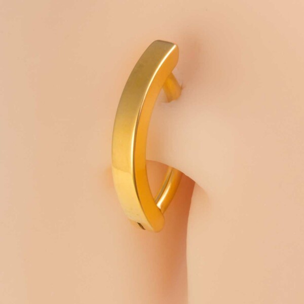 Fake Navelpiercing Navelring Utan Hål Guld