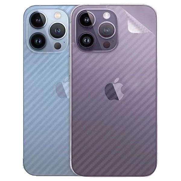 iPhone 13 Skyddsfilm för Baksida Kolfiber Carbon Skin