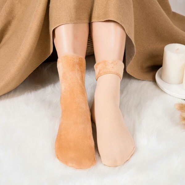 Varma Fodrade Strumpor Sammet Fleece