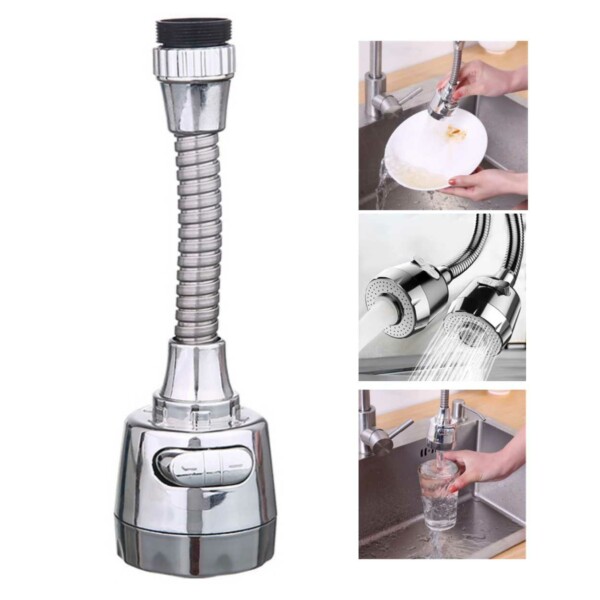 Dyse til tryk med bruser - Kitchen Crane Adapter Metal