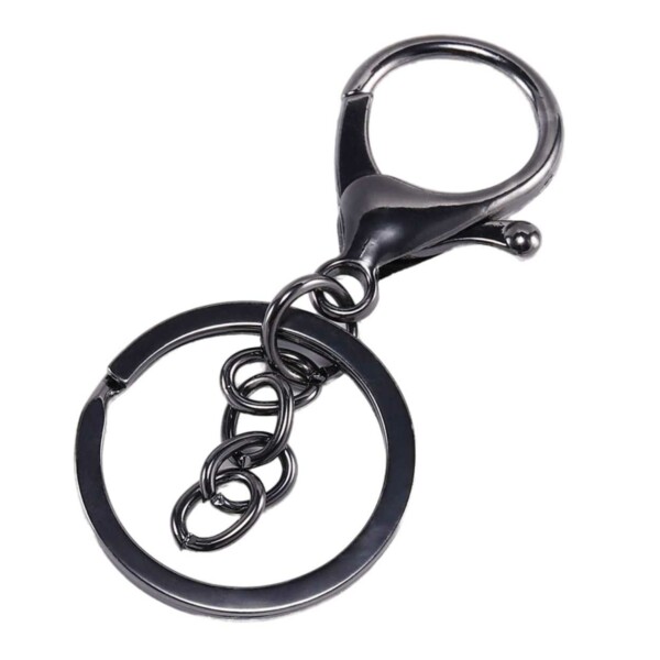 Key Ring Chain Metal Black Key Ring Chain Metal Black