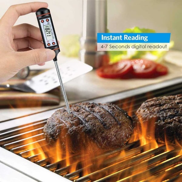 Digital kjøkkentermometer for mat, BBQ og væsker stekermometer