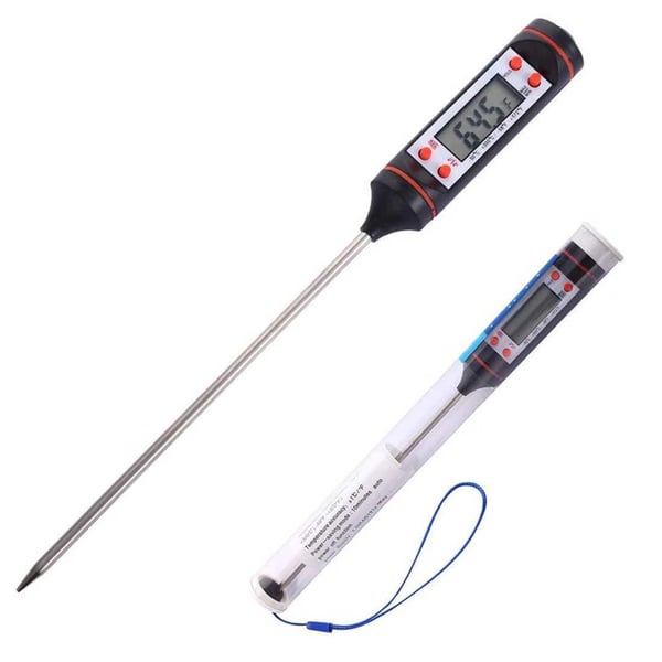 Digital Kökstermometer för Mat, BBQ & Vätskor Stektermometer