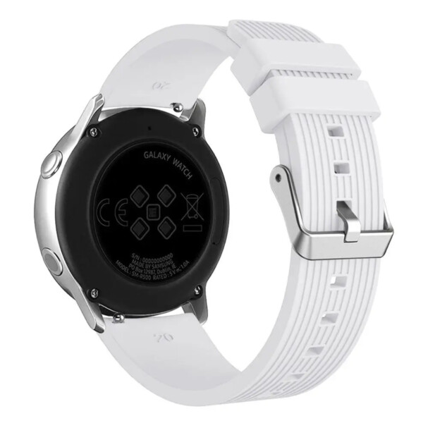 Galaxy Watch armbånd 20mm 4/5 40/42/44/45/46mm hvit