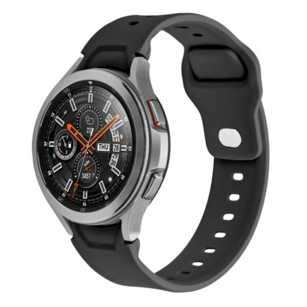 Galaxy Watch Silicone Armbånd 20mm 4/5 40/42/44/45 mm sort Galaxy Watch Silicone Armbånd 20mm 4/5 40/42/44/45 mm sort