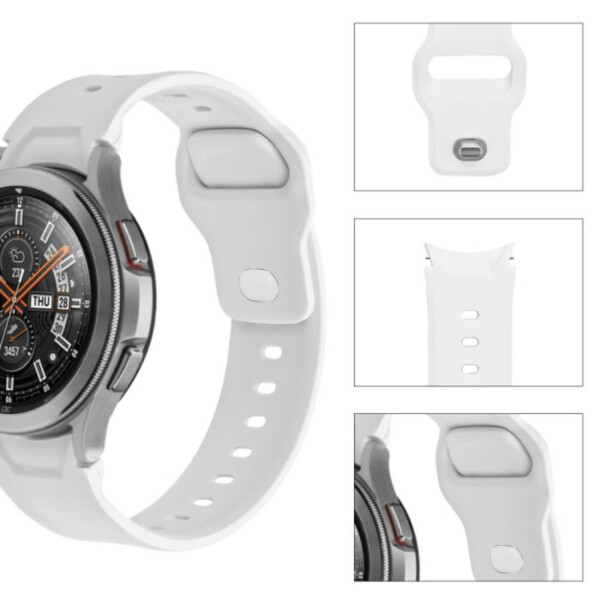 Galaxy Watch armbånd 20mm 4/5 40/42/44/45mm hvit