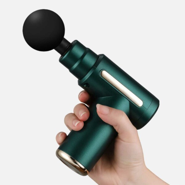 Mini massagepistol med USB-C Ultra Portable - 4 hoveder sort
