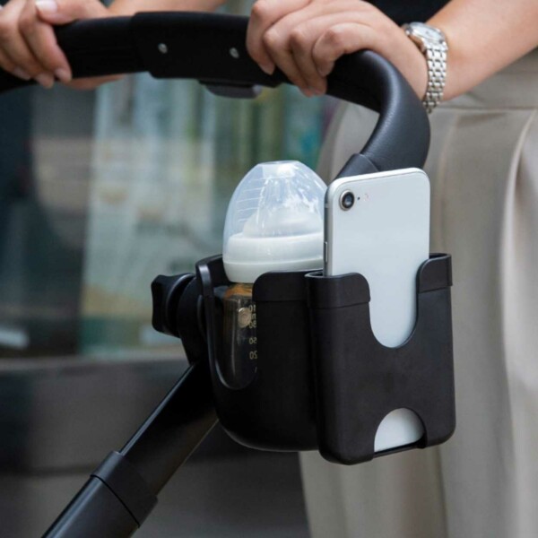 Klapvognsholder til mobil og flaske - Mobilholder flaskeholder klapvogn