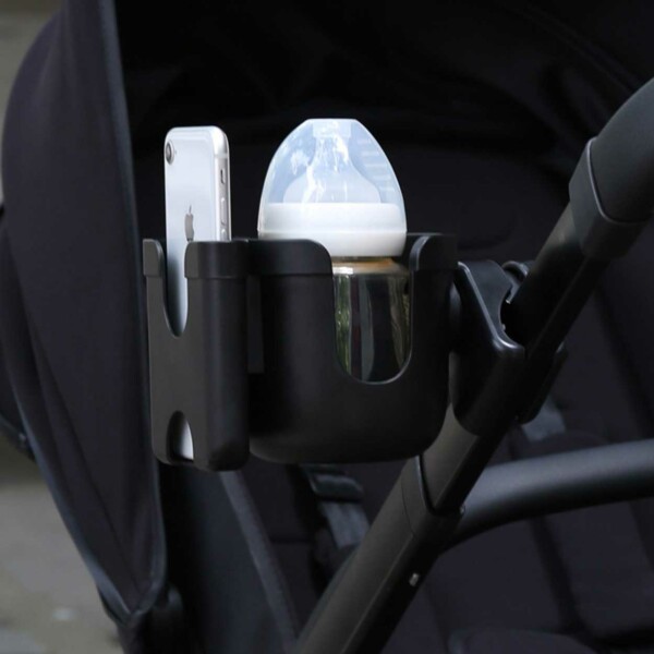 Klapvognsholder til mobil og flaske - Mobilholder flaskeholder klapvogn