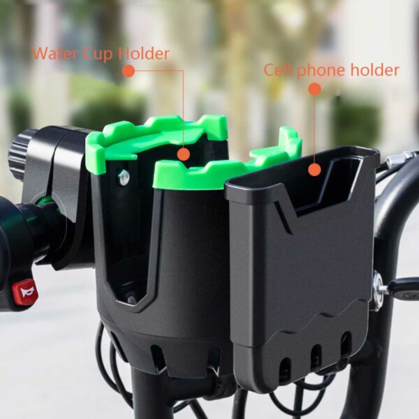 Bicykelmobilholder og flaskeholder - Mobil og flaske