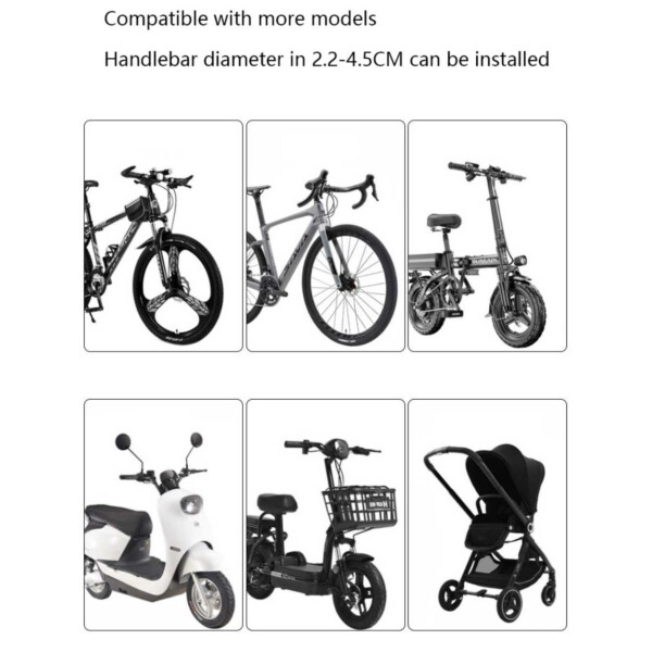 Bicykelmobilholder og flaskeholder - Mobil og flaske
