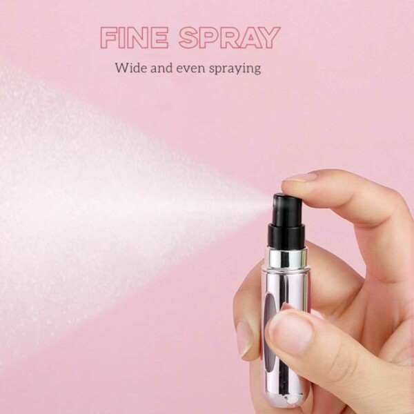 3 -pakke mini påfyllings parfymeflaske - påmeldte reisebeholdere 5 ml rosa