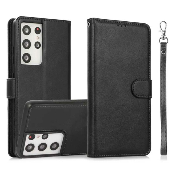Samsung Galaxy S23 Ultra 2-i-1 magnetisk lommebokveske Black