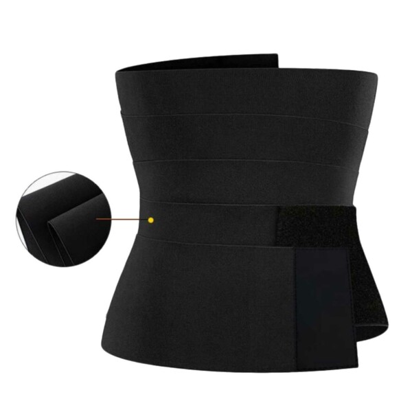 Gratis størrelse Talje Shaper Waist Trainer 4m sort