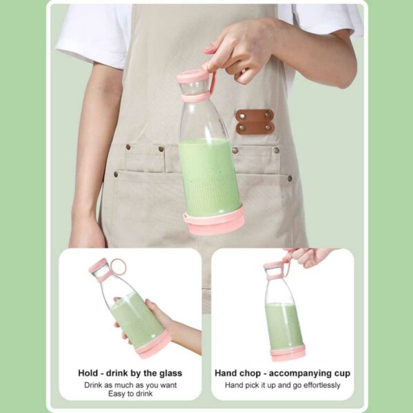 Portabel Mixer – Bärbar Uppladdningsbar Smoothie Blender Vit