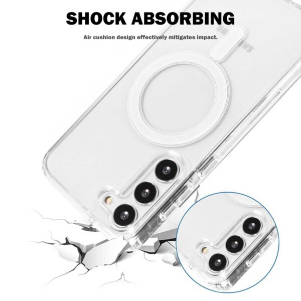 Galaxy S22 Magnetiskt Mobilskal Magsafe Kompatibelt Genomskinligt