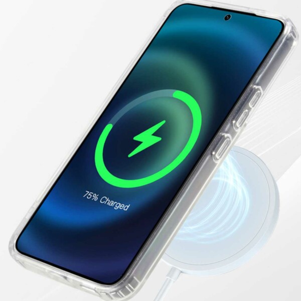 Galaxy S22 Magnetiskt Mobilskal Magsafe Kompatibelt Genomskinligt