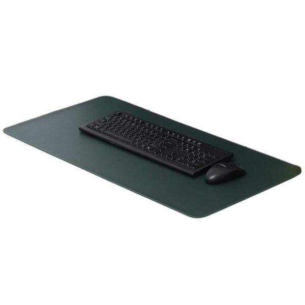 Skrivebordsmatte 80x40cm PU Mørk grønn