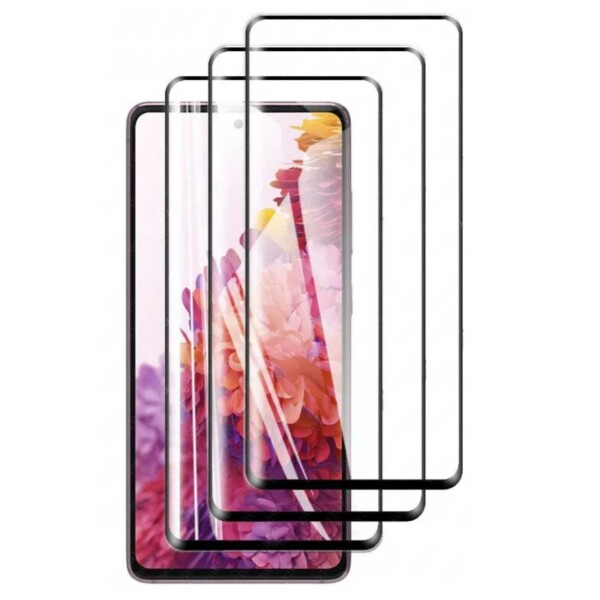 3-pack Galaxy S21 Fe Harded Glass Screen Protector HD Karbonfiber 3-pack Galaxy S21 Fe Harded Glass Screen Protector HD Karbonfiber