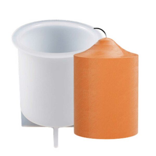 Silikon Ljusform DIY Stearinljus Låg Cylinder