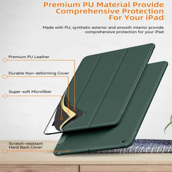 iPad Mini 6 Cover Case Tri-fold Smart Case Svart