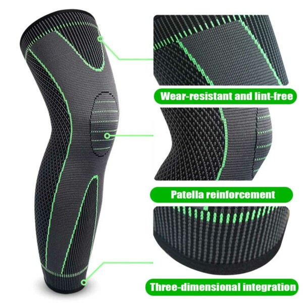 Kompresjonshylse for kne - Knestøtte/Knebeskyttelse med Compression M
