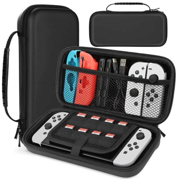Hård Förvaringsväska Nintendo Switch OLED Kompatibel Svart