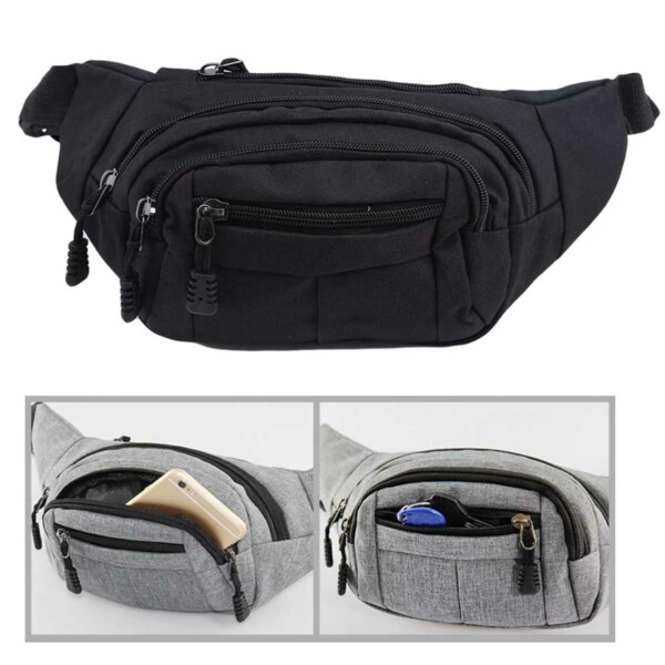 Midjeveske Cross Body Bag Sort
