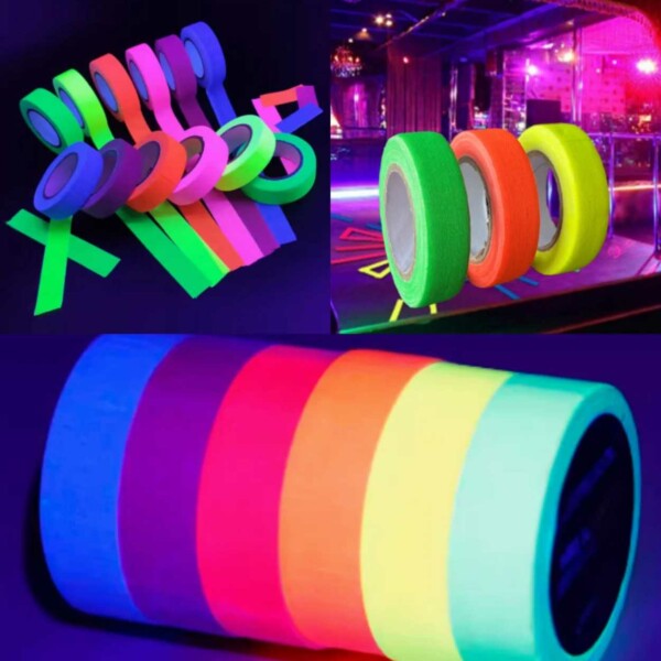 Lysende UV Tape Neon 5m Lilla