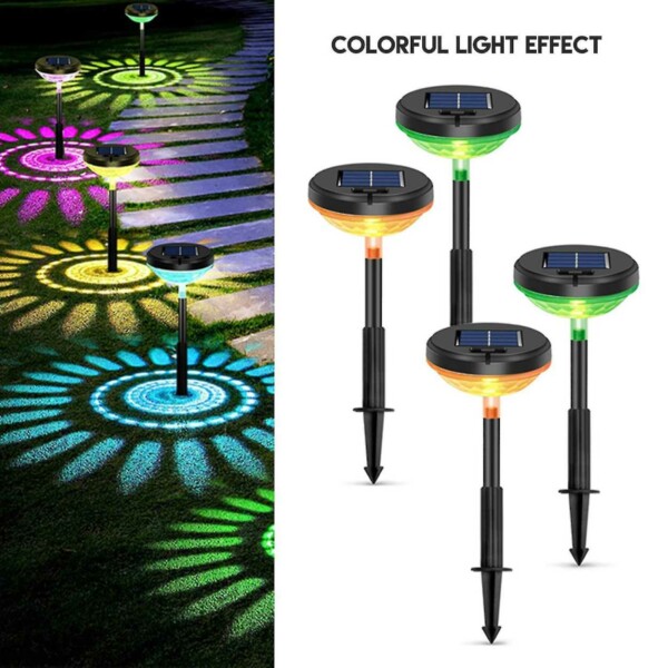 2-Pack Solcell Markspjut RGB