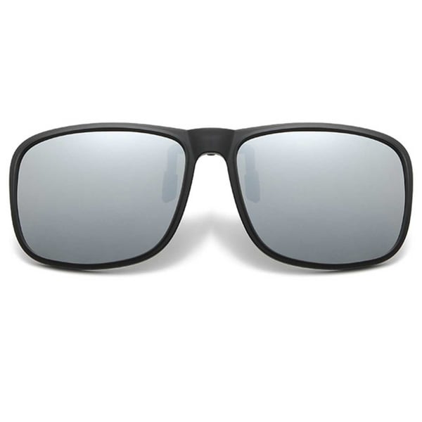 Flip Up aurinkolasit Clip-On hopea peililinssi Flip Up aurinkolasit Clip-On hopea peililinssi
