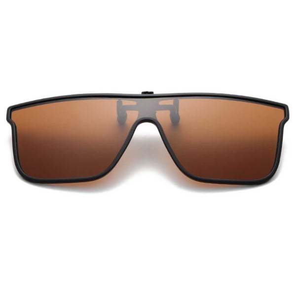 Sport Clip On Solglasögon Flip Up Brun