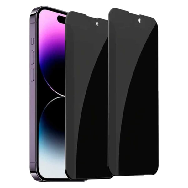 2-Pack iPhone 14 Plus Privacy Skärmskydd Heltäckande HD Härdat Glas