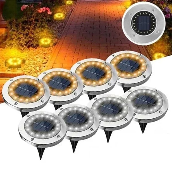 8-pack aurinkokohdevalot LED-maavalaistus