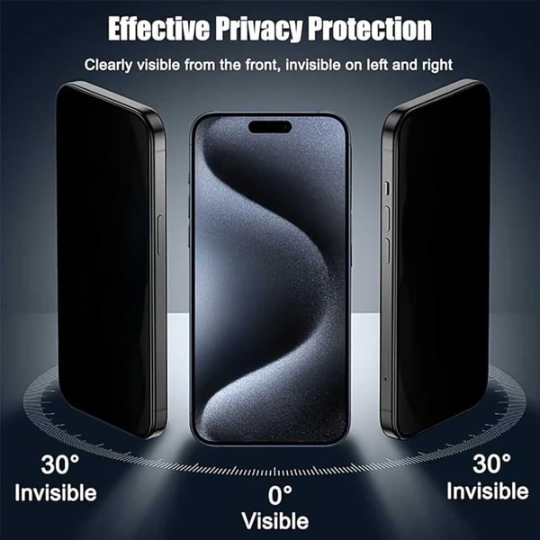 Nem installation Galaxy S24 Ultra privatliv skærmbeskyttelse HD hærdet glas