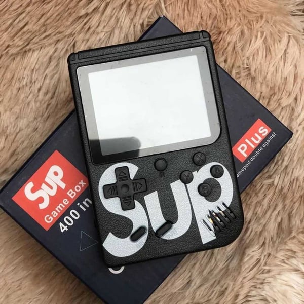 3″ Mini Retro Handhållen Spelkonsol 400-in-1 32-Bit Svart