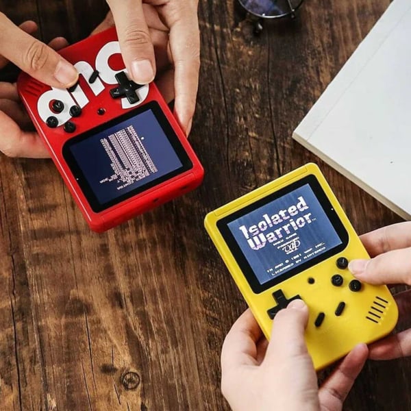 3″ Mini Retro Handhållen Spelkonsol 400-in-1 32-Bit Svart