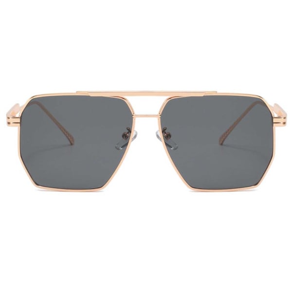 Moderne Pilot Aviator solbriller gull