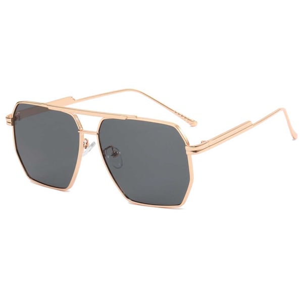Moderna Pilot Aviator Solglasögon Guld