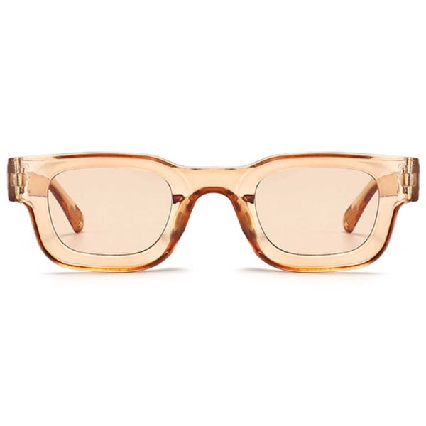 Moderna Tjocka Solglasögon Beige