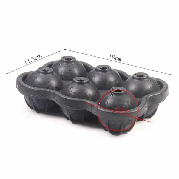 2-Pack 6 runde isbiter Silikon isform iskuler