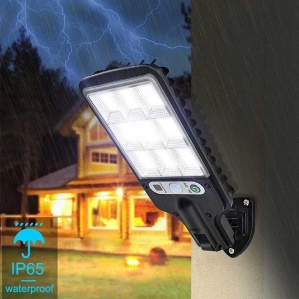 2-Pack Solcellslampa med Rörelsevakt – Vägg LED Utomhuslampa Rörelsesensor