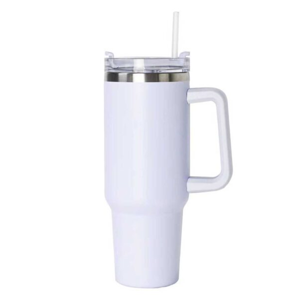 Tumblermugg med Sugrör 1,2L Termosflaska med Handtag